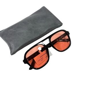 AIRE Whirlpool 53mm Aviator Sunglasses black / tan Large